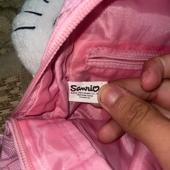 💖Vintage hello kitty backpack pink backpack plush backpack Sanrio glitter bag - Picture 3 of 17